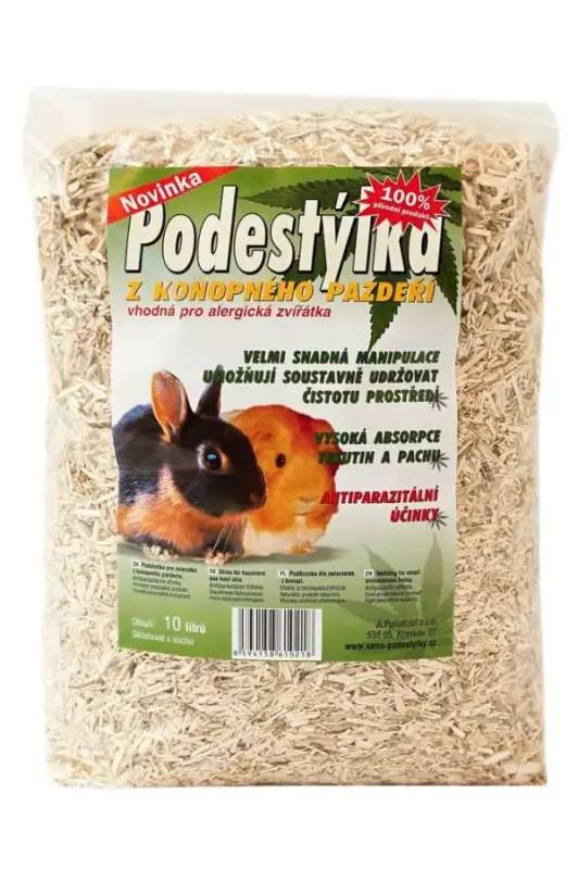 Podestýlka z konopného pazdeří 26l